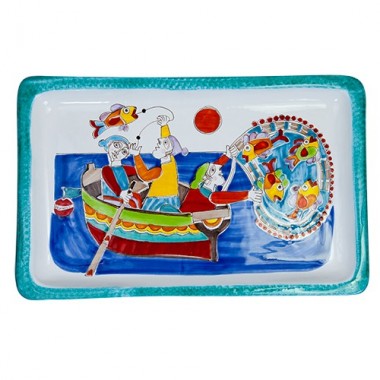 Vassoio Rettangolare Folk PescatoriVSS43FK2 Vassoio Rettangolare Folk PescatoriVSS43FK2